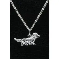 MOOYE ® - Collectie Zilveren Teckel ketting hanger - haar