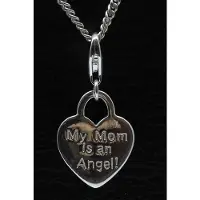 MOOYE ® - Collectie Zilveren Hartje My Mom is an Angel hanger n bedel