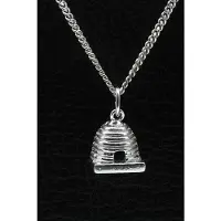 MOOYE ® - Collectie Zilveren Bijenkorf ketting hanger