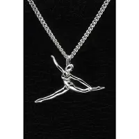 MOOYE ® - Collectie Zilveren Turnster ketting hanger - spagaat