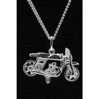 MOOYE ® - Collectie Zilveren Motor ketting hanger - 3