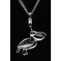 MOOYE ® - Collectie Zilveren Pelikaan hanger n bedel