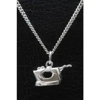 MOOYE ® - Collectie Zilveren Strijkijzer ketting hanger