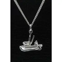MOOYE ® - Collectie Zilveren Vissersboot ketting hanger