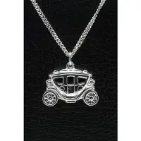 MOOYE ® - Collectie Zilveren Koets ketting hanger