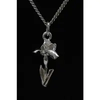 MOOYE ® - Collectie Zilveren Iris ketting hanger