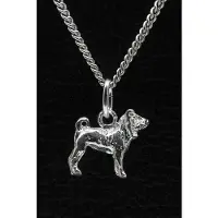 MOOYE ® - Collectie Zilveren Sharpei ketting hanger - klein
