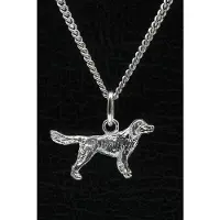 MOOYE ® - Collectie Zilveren Grote munsterlander ketting hanger - klein