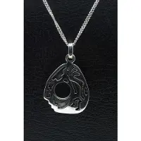 MOOYE ® - Collectie Zilveren Indiaan Kokopelli open hopi style ketting hanger