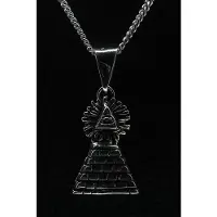 MOOYE ® - Collectie Zilveren Inca tempel ketting hanger