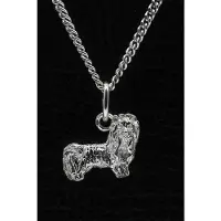 MOOYE ® - Collectie Zilveren Yorkshire terrier - minder haar ketting hanger - klein