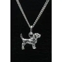 MOOYE ® - Collectie Zilveren Basset griffon vendeen grand ketting hanger - klein