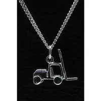 MOOYE ® - Collectie Zilveren Heftruck ketting hanger