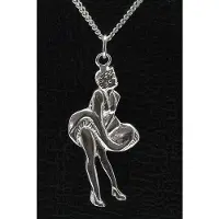 MOOYE ® - Collectie Zilveren Marilyn Monroe ketting hanger