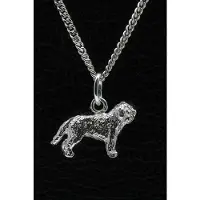 MOOYE ® - Collectie Zilveren Nizziny Owczarek met staart ketting hanger - klein