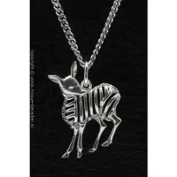 MOOYE ® - Collectie Zilveren Hert opengewerkt ketting hanger