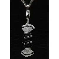 MOOYE ® - Collectie Zilveren BonBon snoepje zwart hanger n bedel
