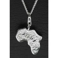 MOOYE ® - Collectie Zilveren Land Afrika hanger n bedel