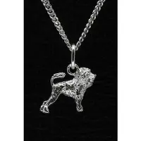 MOOYE ® - Collectie Zilveren Leeuwhondje ketting hanger - klein