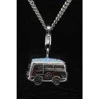 MOOYE ® - Collectie Zilveren Hippie bus hanger n bedel