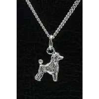 MOOYE ® - Collectie Zilveren Dwergpoedel caniche nain ketting hanger - klein