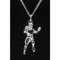 MOOYE ® - Collectie Zilveren Kickbokser groot ketting hanger