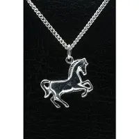 MOOYE ® - Collectie Zilveren Paard ketting hanger - groot