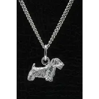 MOOYE ® - Collectie Zilveren Saelyham terrier ketting hanger - klein