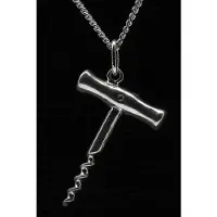 MOOYE ® - Collectie Zilveren Kurkentrekker ketting hanger - groot