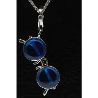 MOOYE ® - Collectie Zilveren Bril blauw hanger n bedel