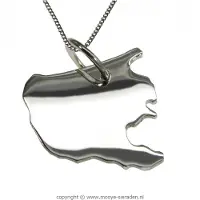 MOOYE ® - Collectie Zilveren Provincie Zuid Holland ketting hanger