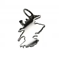 MOOYE ® - Collectie Zilveren Landkaart Schotland ketting hanger