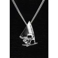 MOOYE ® - Collectie Zilveren Surfer ketting hanger - klein 2