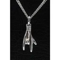 MOOYE ® - Collectie Zilveren Hand ik hou van jou ketting hanger