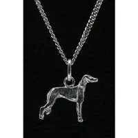 MOOYE ® - Collectie Zilveren Saluki ketting hanger - klein