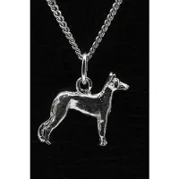 MOOYE ® - Collectie Zilveren Chinese naakthond ketting hanger - klein
