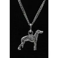 MOOYE ® - Collectie Zilveren Galgo espagnol ketting hanger - klein