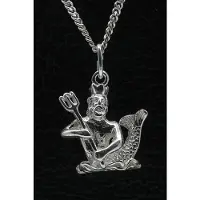 MOOYE ® - Collectie Zilveren Sterrenbeeld Waterman ketting hanger - groot