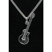 MOOYE ® - Collectie Zilveren Gibson electrische gitaar ketting hanger
