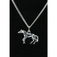 MOOYE ® - Collectie Zilveren Paard ketting hanger - prairie