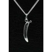 MOOYE ® - Collectie Zilveren Banaan ketting hanger