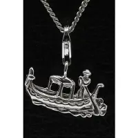 MOOYE ® - Collectie Zilveren Venetiaanse gondel hanger n bedel