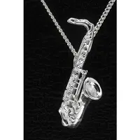 MOOYE ® - Collectie Zilveren Saxofoon tenor ketting hanger