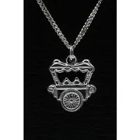 MOOYE ® - Collectie Zilveren IJscowagen ketting hanger