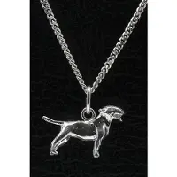 MOOYE ® - Collectie Zilveren Bull terrier ketting hanger - klein