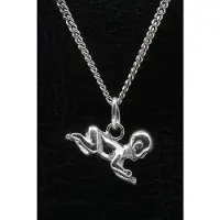 MOOYE ® - Collectie Zilveren Baby kruipend ketting hanger