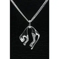 MOOYE ® - Collectie Zilveren Panter ketting hanger - licht