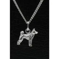 MOOYE ® - Collectie Zilveren Shika inu ketting hanger - klein