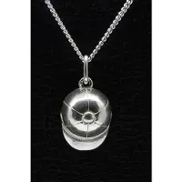 MOOYE ® - Collectie Zilveren Jockey cap ketting hanger - groot