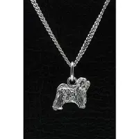 MOOYE ® - Collectie Zilveren Tibetaanse terrier ketting hanger - klein